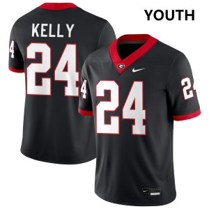 #24 Dominick Kelly UGA Black Youth Jerseys NCAA College Football 141349-409