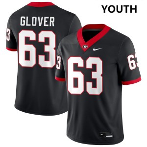 #63 Dontrell Glover Dawgs Black Youth Jersey 2025 College Football 375116-834