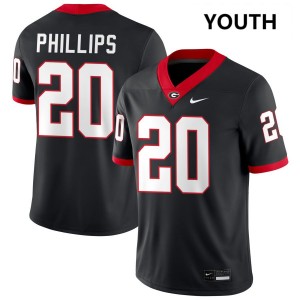 #20 Dwight Phillips Jr. UGA Black Youth Jerseys High School College Football 126654-693