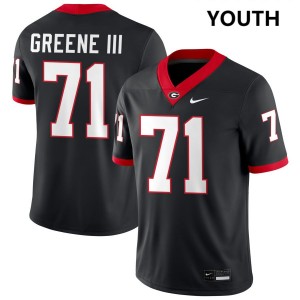 #71 Earnest Greene III UGA Bulldogs Black Youth Jerseys Player College Football 273960-275