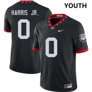 #0 Gabe Harris Jr. Dawgs 100th Anniversary Black Youth Jersey Limited College Football 834287-454