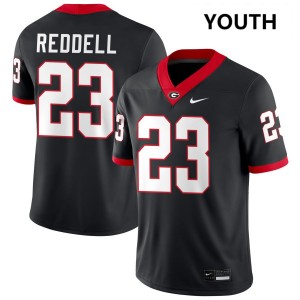 #23 Jaden Reddell Georgia Bulldogs Black Youth Jersey Official College Football 920563-402
