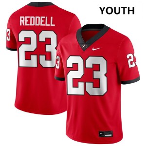 #23 Jaden Reddell Go Dawgs Red Youth Jerseys High School College Football 411087-347