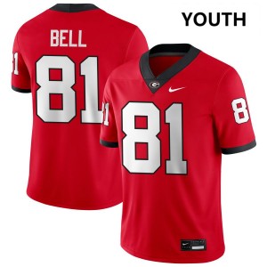 #81 Jeremy Bell Go Dawgs Red Youth Jerseys 2025 College Football 207629-993