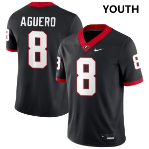 #8 Joenel Aguero Go Dawgs Black Youth Jerseys NCAA College Football 768072-216