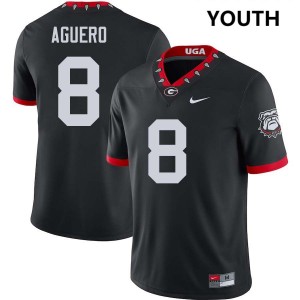 #8 Joenel Aguero Go Dawgs 100th Anniversary Black Youth Jersey Stitched College Football 704183-338