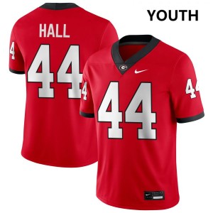#44 Jordan Hall Dawgs Red Youth Jersey Embroidery College Football 400815-280