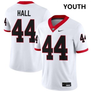 #44 Jordan Hall Georgia White Youth Jersey Limited College Football 164756-900