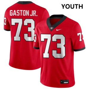#73 Juan Gaston Georgia Red Youth Jersey Player College Football 250869-640
