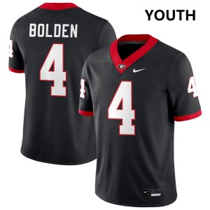 #4 KJ Bolden Dawgs Black Youth Jersey 2025-26 College Football 394004-262