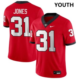 #31 Kyron Jones Go Dawgs Red Youth Jerseys Alumni College Football 111980-384