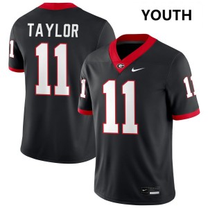 #11 Talyn Taylor UGA Black Youth Jersey NCAA College Football 939946-177