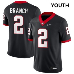 #2 Zion Branch UGA Black Youth Jerseys University College Football 267969-282