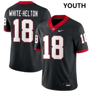 #18 Sacovie White-Helton Georgia Bulldogs Black Youth Jerseys 2025-26 College Football 262308-147